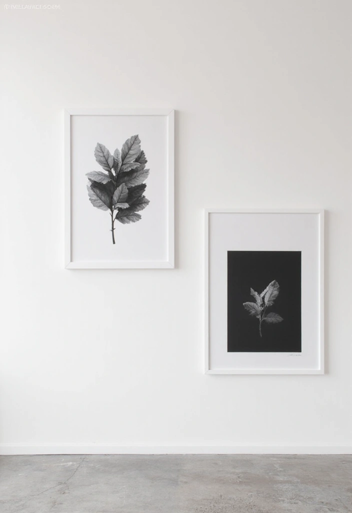 30 Aesthetic Poster Wall Ideas for Trendy Home Decor - 2. Minimalist Poster Arrangement