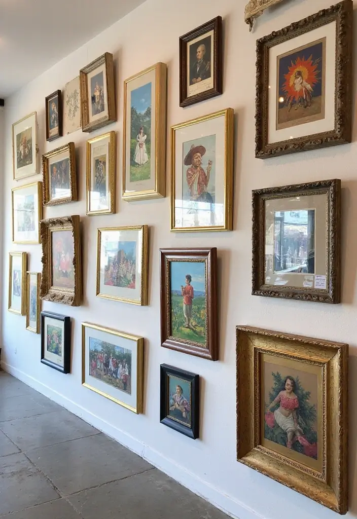 30 Aesthetic Poster Wall Ideas for Trendy Home Decor - 26. Artistic Collaboration of Local Artists