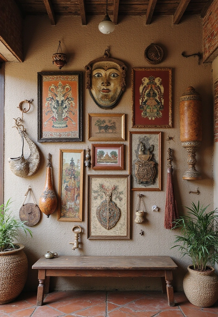 30 Aesthetic Poster Wall Ideas for Trendy Home Decor - 29. Cultural Heritage Celebration