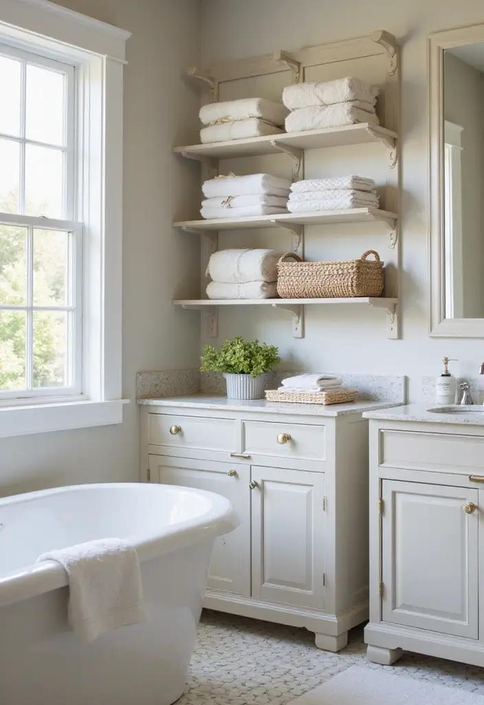 30 Bathroom Cabinet Storage Ideas for a Clutter-Free Look - 30. Elegant Fabric Storage Solutions