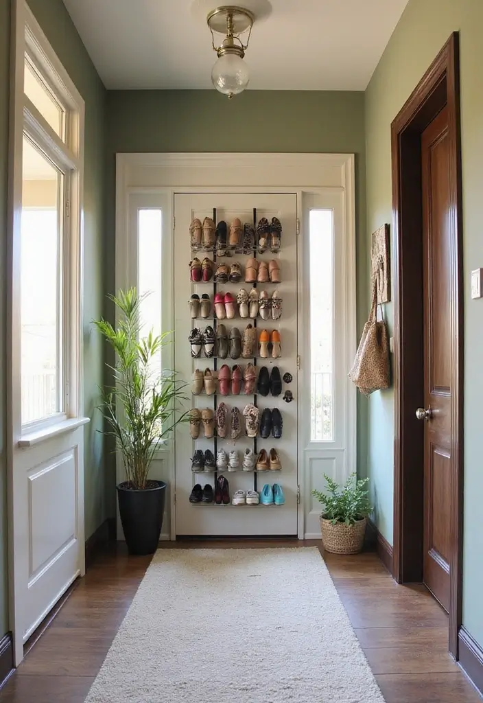 30 Behind-the-Door Storage Ideas to Save Hidden Space - 1. Over-the-Door Shoe Rack