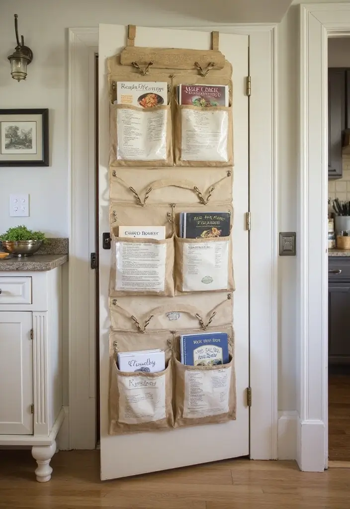 30 Behind-the-Door Storage Ideas to Save Hidden Space - 12. Recipe Organizer