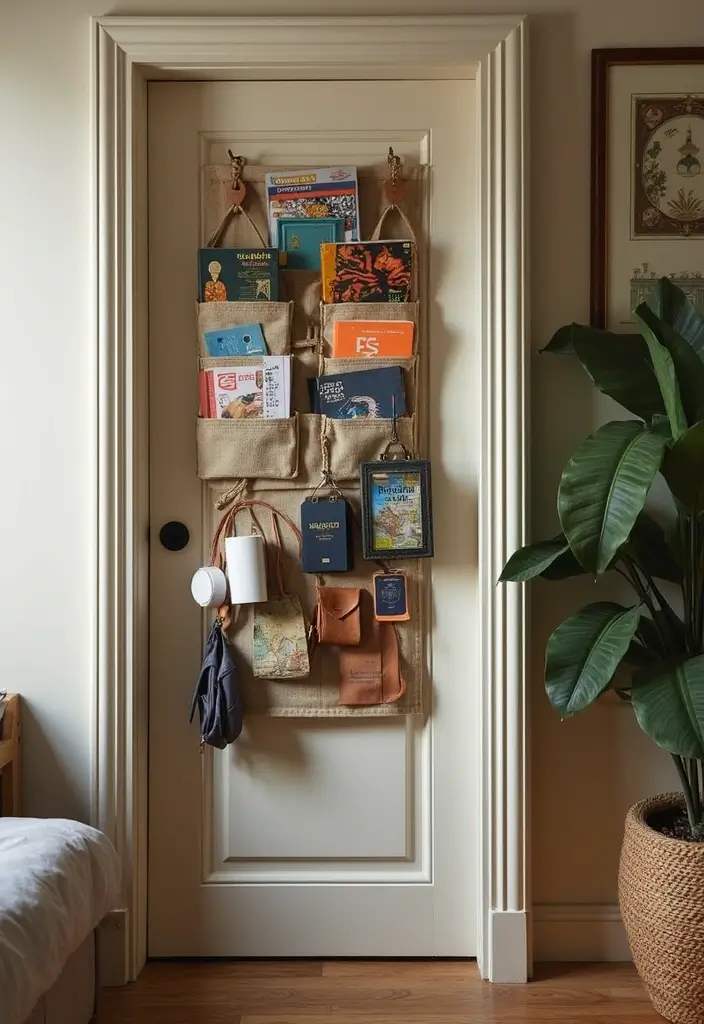 30 Behind-the-Door Storage Ideas to Save Hidden Space - 19. Travel Accessories Organizer