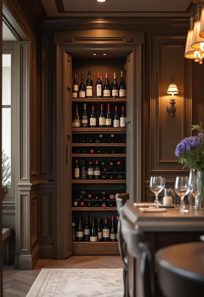 30 Behind-the-Door Storage Ideas to Save Hidden Space - 20. Wine Rack