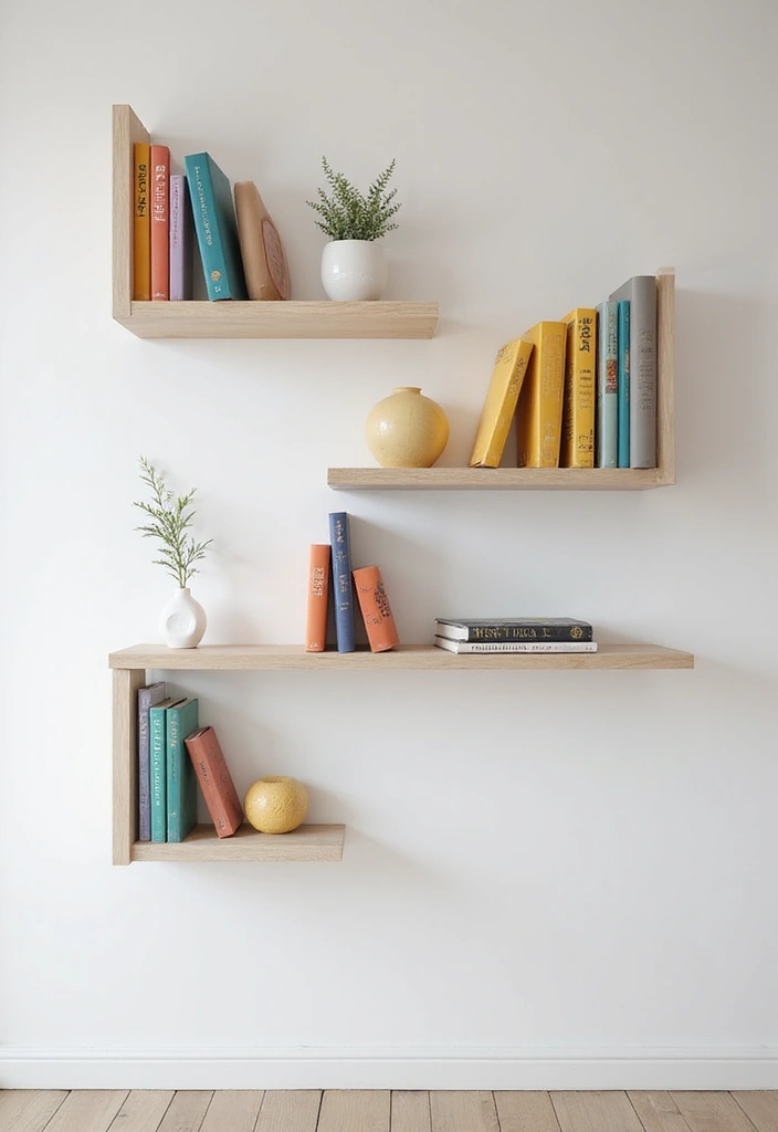 30 Book Storage Ideas Beyond the Traditional Bookshelf - 1. Floating Shelves for a Minimalist Touch