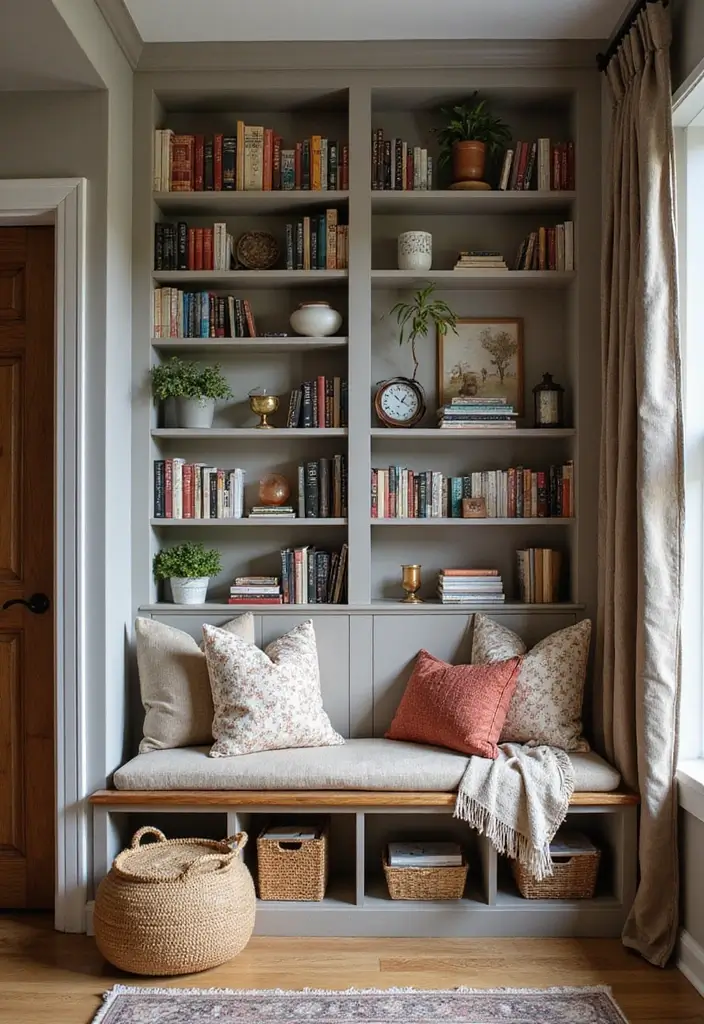 30 Book Storage Ideas Beyond the Traditional Bookshelf - 11. Bench with Book Storage