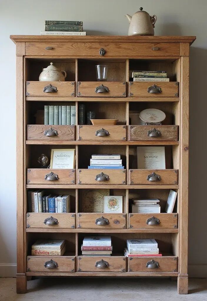 30 Book Storage Ideas Beyond the Traditional Bookshelf - 18. Drawer Book Storage