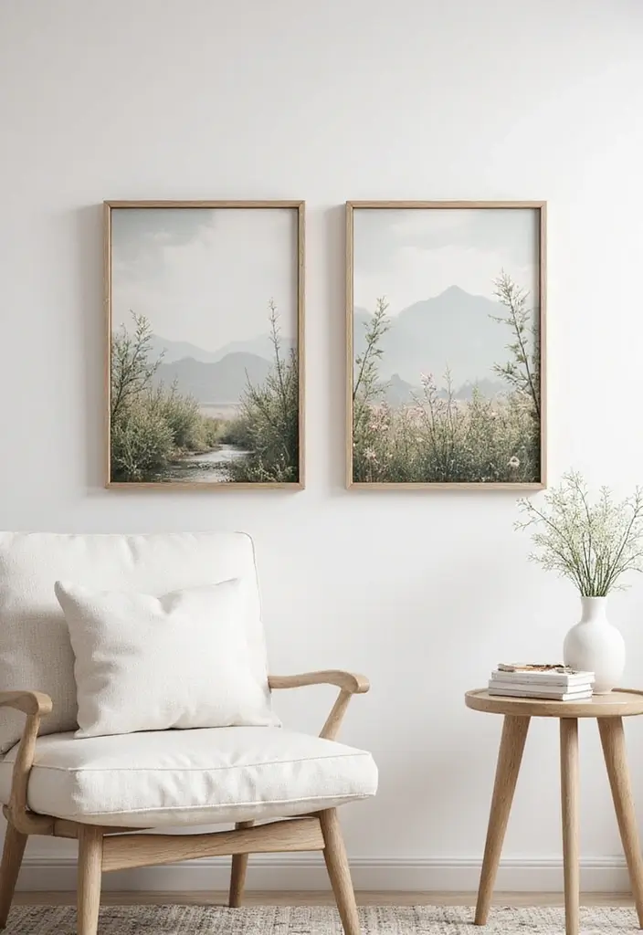 30 Canvas Photo Wall Ideas for a Chic Home Gallery - 13. Nature Inspired
