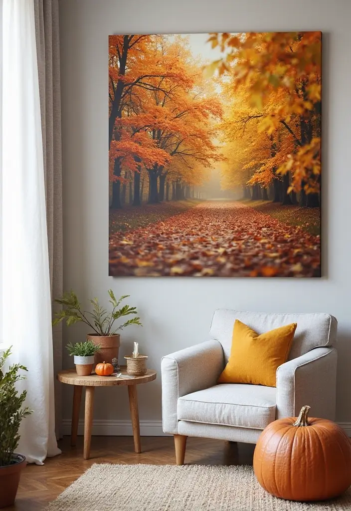 30 Canvas Photo Wall Ideas for a Chic Home Gallery - 23. Seasonal Updates
