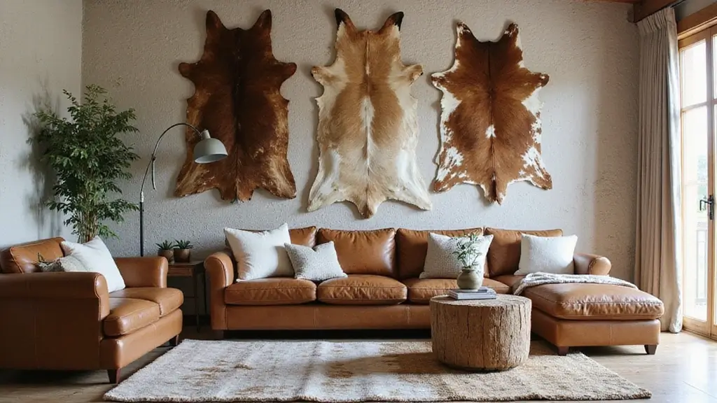 30 Cowhide Wall Ideas for a Bold Western Touch