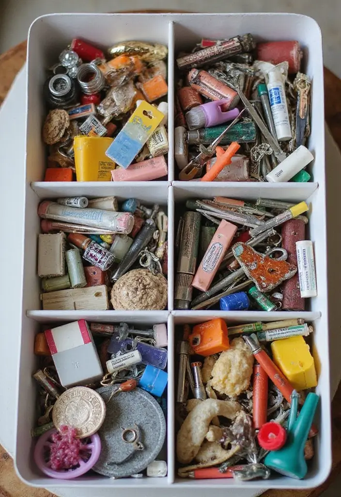 30 Craft Room Storage Ideas to Organize Your Creative Space - 21. Tackle Box for Small Items