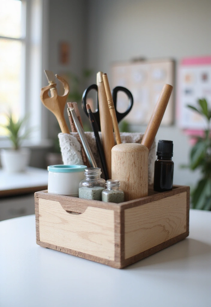 30 Craft Room Storage Ideas to Organize Your Creative Space - 28. Desktop Organizers