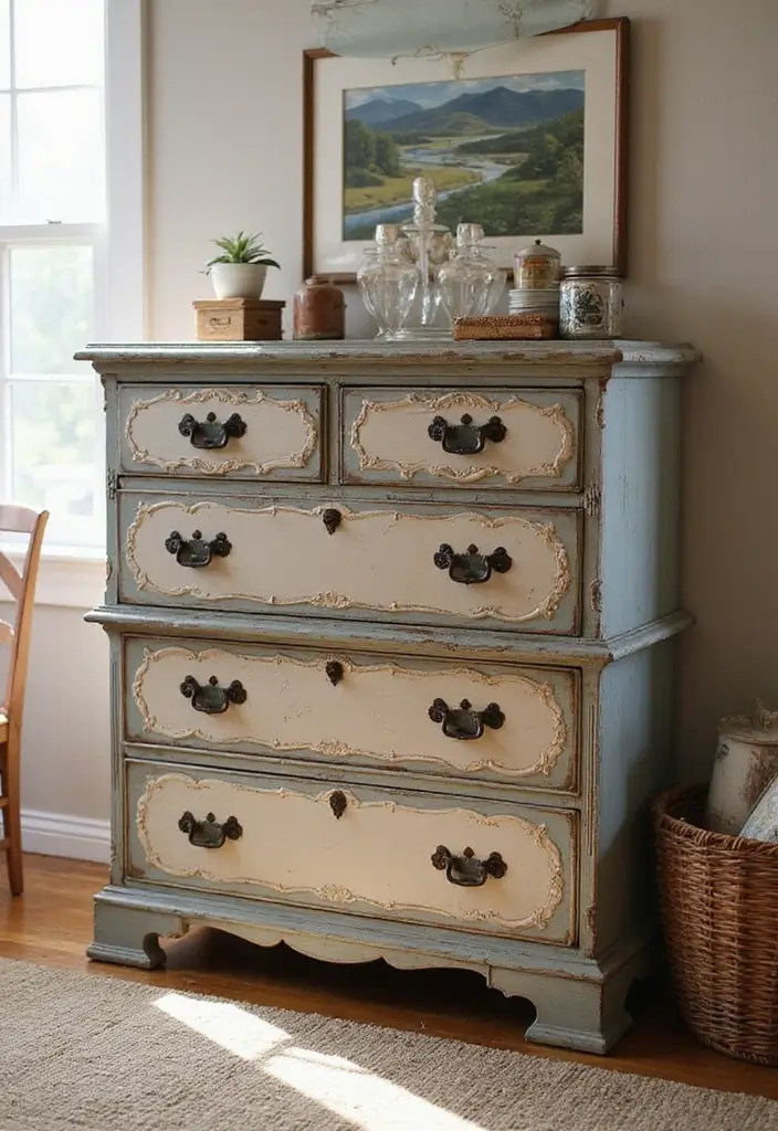 30 Craft Room Storage Ideas to Organize Your Creative Space - 8. Upcycled Furniture as Storage