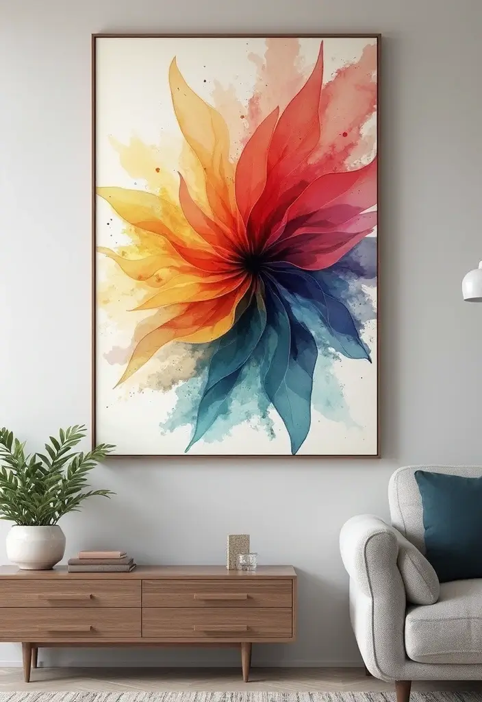 30 Creative Pictures on Wall Ideas for Every Room - 28. Statement Piece Art