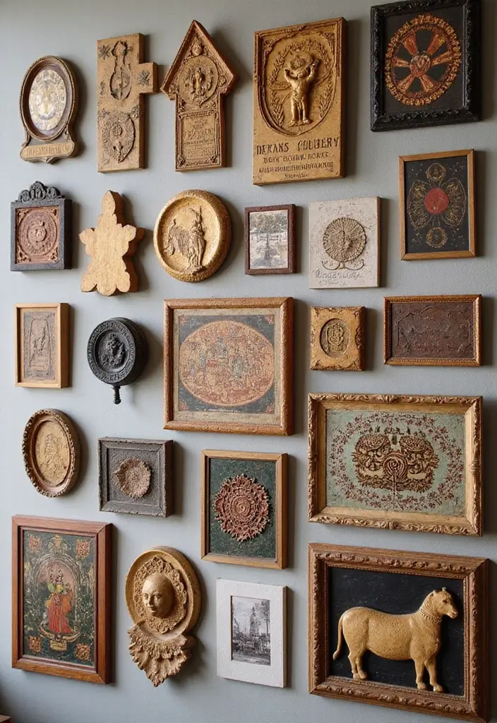 30 Creative Pictures on Wall Ideas for Every Room - 29. Art with Cultural Significance