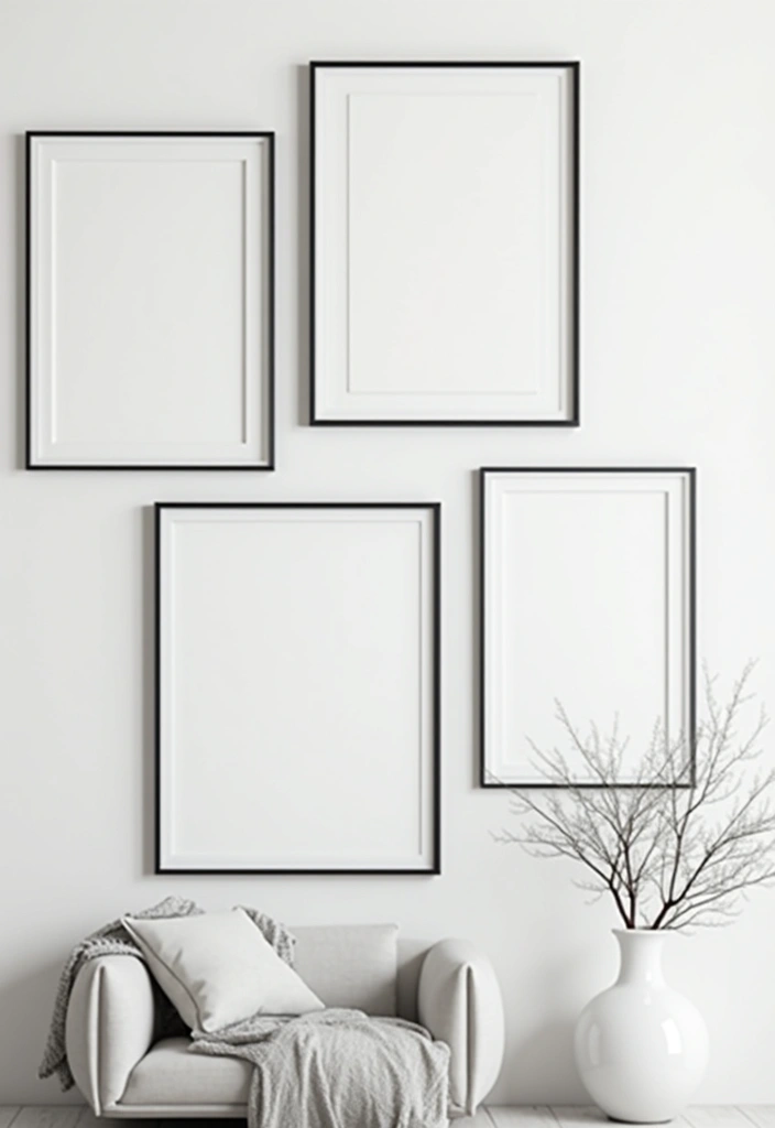 30 Creative Pictures on Wall Ideas for Every Room - 7. Black and White Wall Art