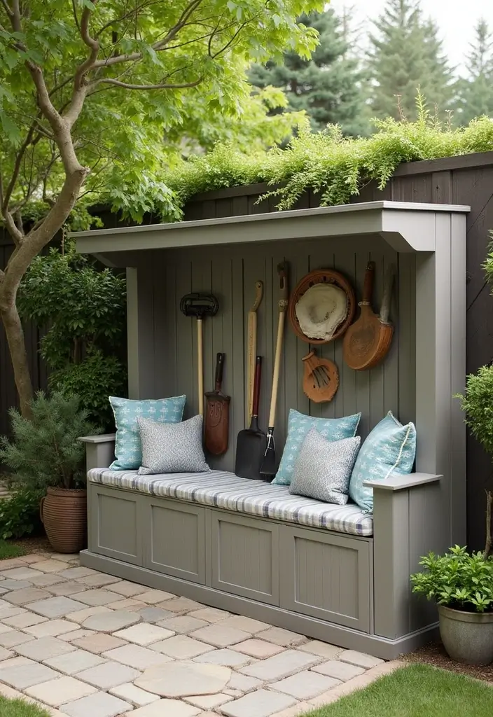 30 Cube Storage Ideas for Every Room and Purpose 18. Outdoor Storage Solutions