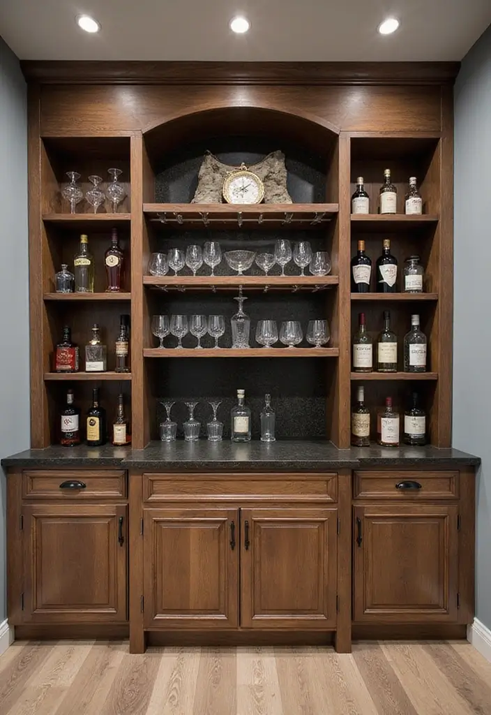 30 Cube Storage Ideas for Every Room and Purpose 27. Home Bar Setup