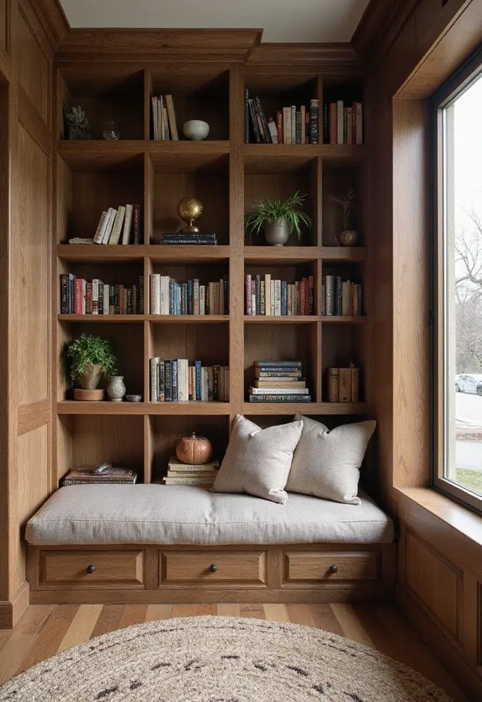 30 Cube Storage Ideas for Every Room and Purpose 30. Cozy Corner Nook