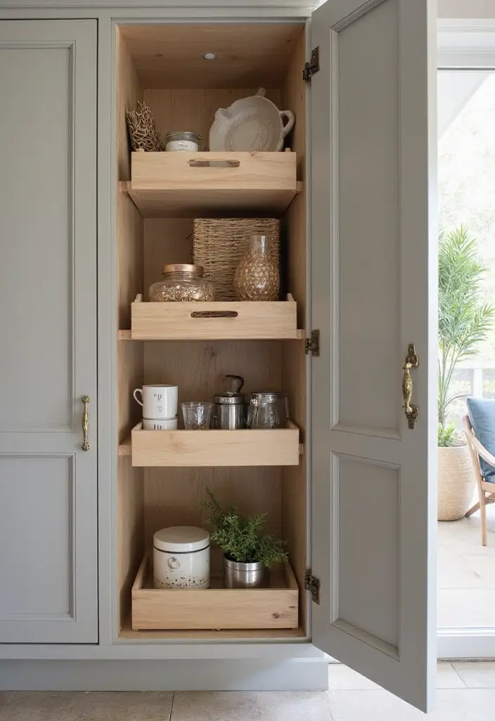30 Cupboard Storage Ideas to Keep Things Neat and Accessible - 21. Choose Multifunctional Storage