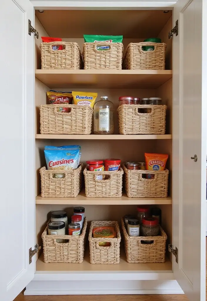 30 Cupboard Storage Ideas to Keep Things Neat and Accessible - 22. Utilize Under-Shelf Baskets