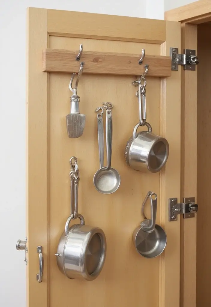 30 Cupboard Storage Ideas to Keep Things Neat and Accessible - 4. Utilize Door Space