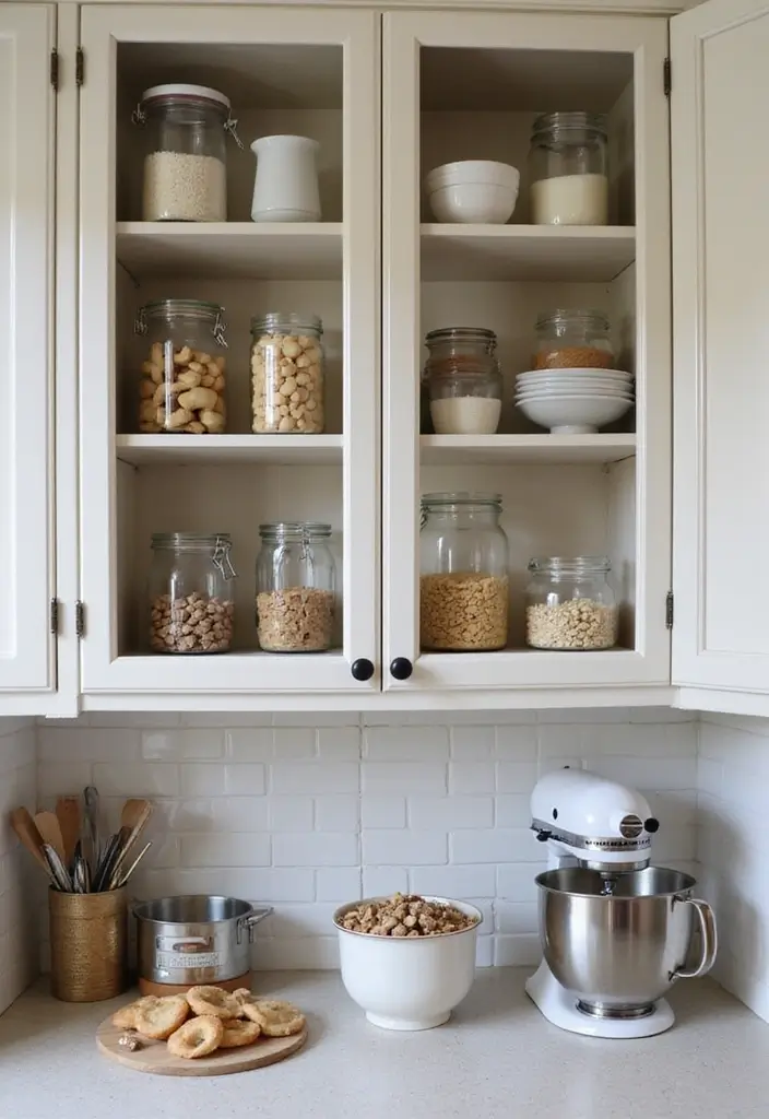 30 Cupboard Storage Ideas to Keep Things Neat and Accessible - 6. Create a Baking Station