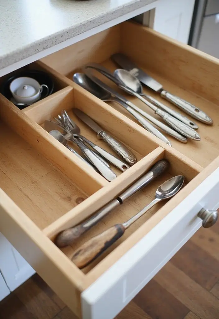 30 Cupboard Storage Ideas to Keep Things Neat and Accessible - 7. Use Drawer Dividers