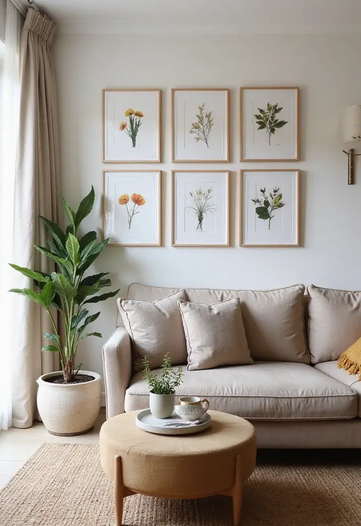 30 DIY Accent Wall Ideas You Can Create on a Budget - 17. Botanical Wall Art