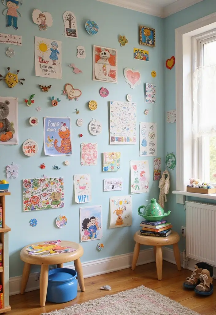 30 DIY Accent Wall Ideas You Can Create on a Budget - 18. Magnetic Wall Paint