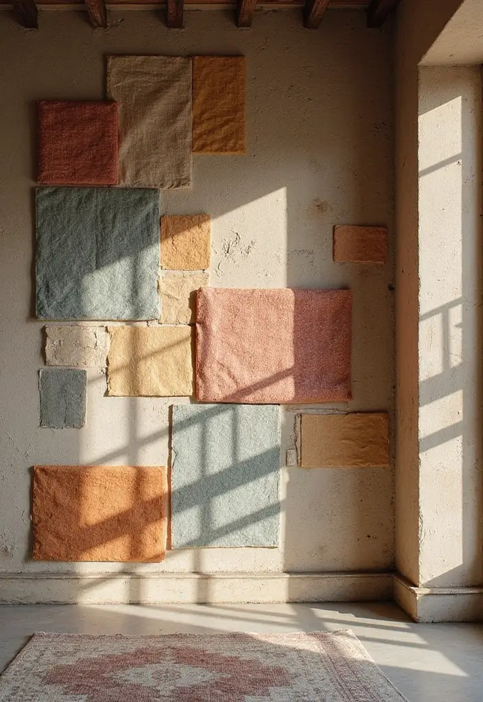 30 DIY Accent Wall Ideas You Can Create on a Budget - 4. Fabric Panel Wall Art