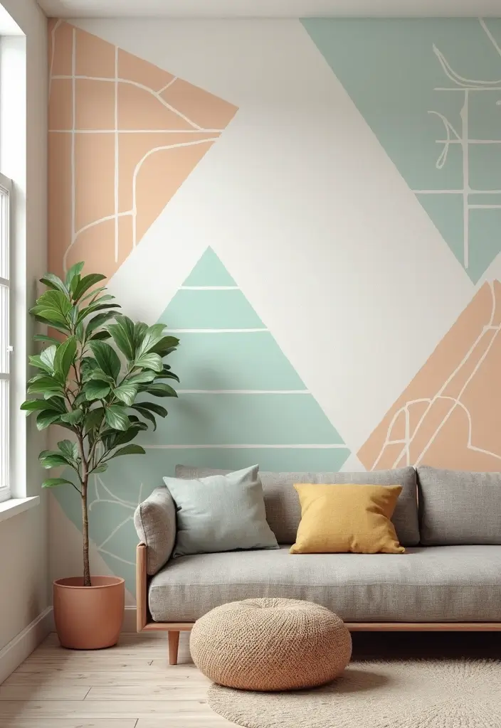 30 DIY Accent Wall Ideas You Can Create on a Budget - 5. Stenciled Patterns