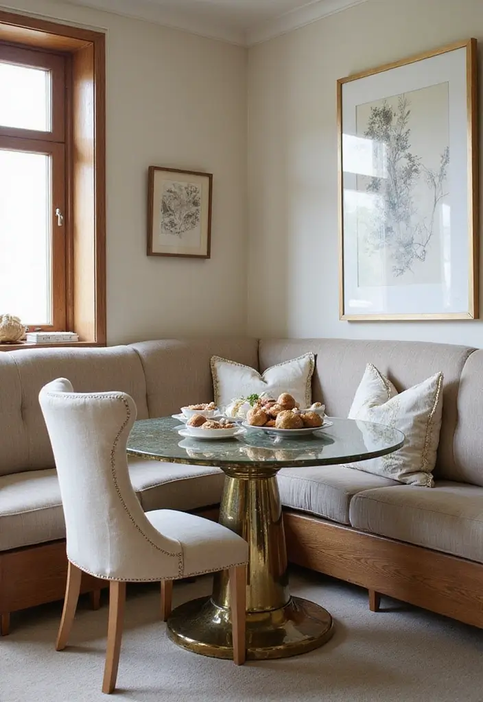 30 Dining Room Mirror Wall Ideas for a Luxe Look - 11. Mirrored Corner Nook