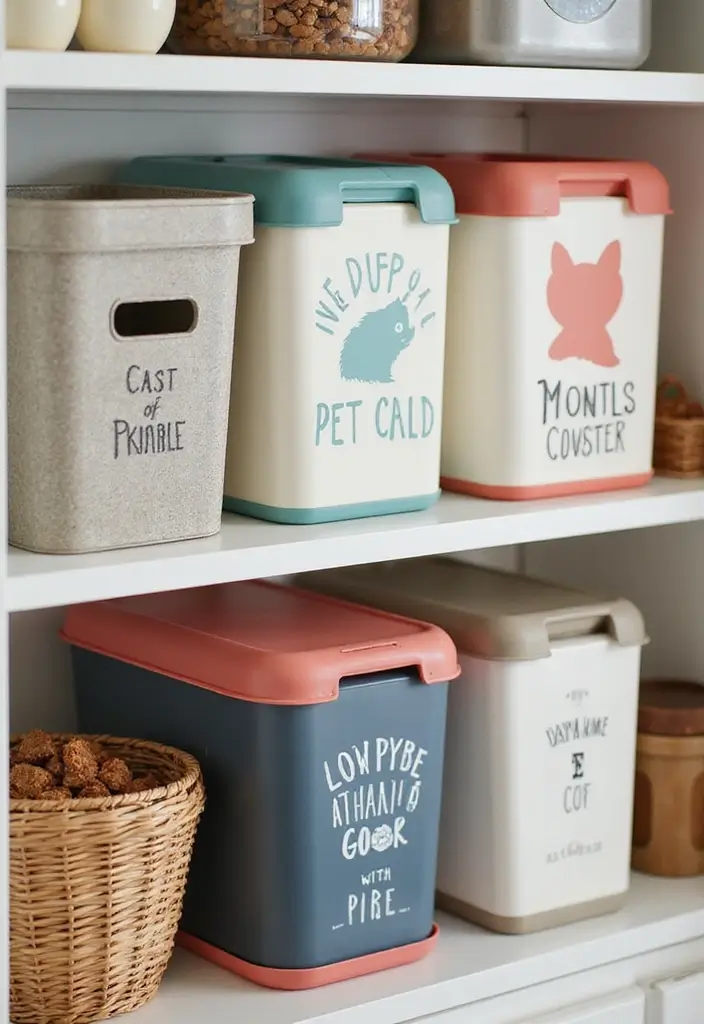 30 Dog Food Storage Ideas That Keep Kibble Fresh and Cute 165 30 Dog Food Storage Ideas That Keep Kibble Fresh and Cute - 27. Stylish Pet Food Bins