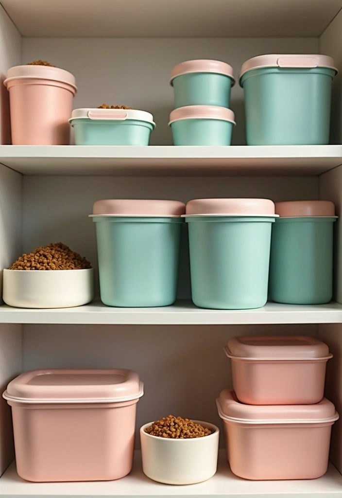 30 Dog Food Storage Ideas That Keep Kibble Fresh and Cute 15 30 Dog Food Storage Ideas That Keep Kibble Fresh and Cute - 3. Airtight Pet Food Containers