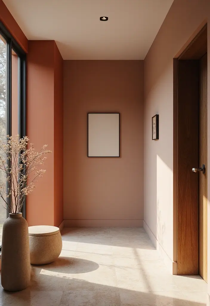 30 Entryway Wall Ideas to Impress Guests from the Start - 19. Monochromatic Scheme