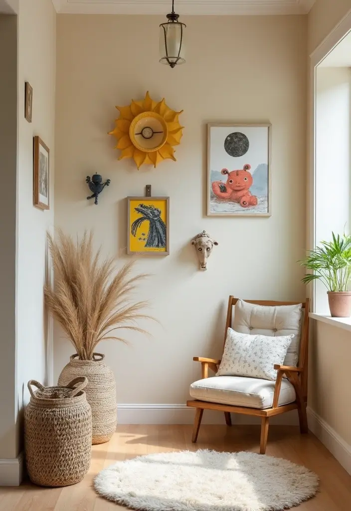 30 Entryway Wall Ideas to Impress Guests from the Start - 22. Whimsical Elements