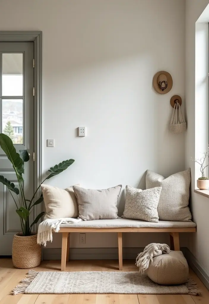 30 Entryway Wall Ideas to Impress Guests from the Start - 23. Functional Benches