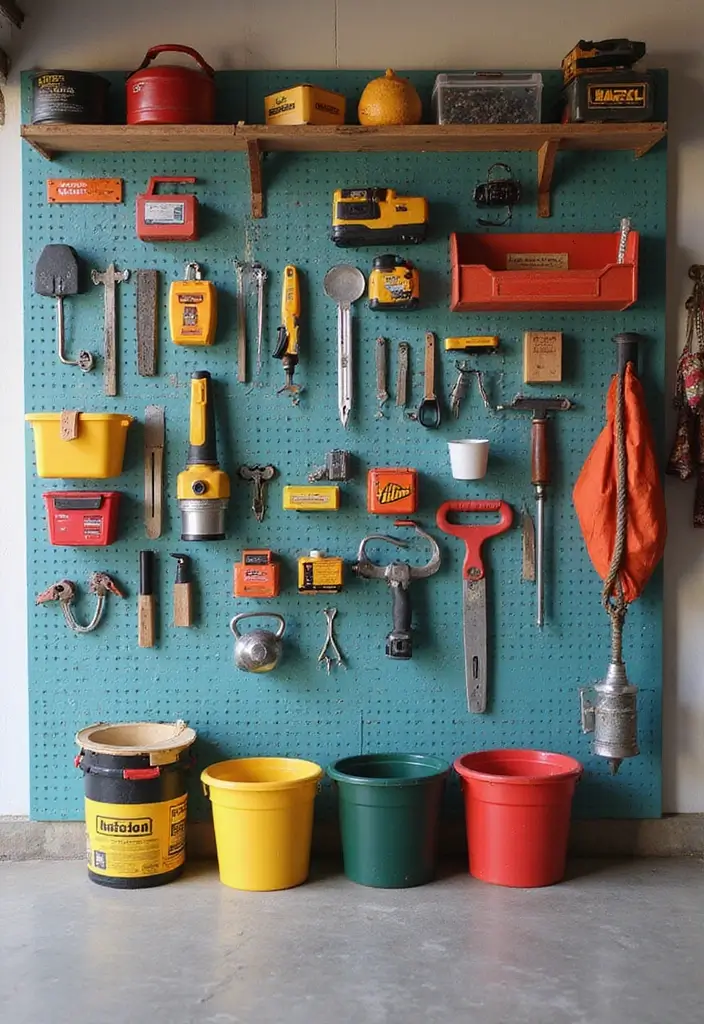 30 Garage Wall Ideas to Organize and Upgrade Your Space - 1. Pegboard Perfection