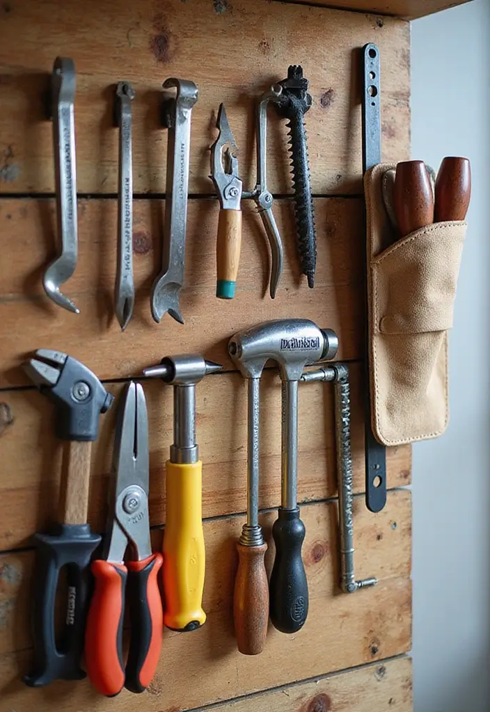 30 Garage Wall Ideas to Organize and Upgrade Your Space - 26. Easy Access Tool Holsters
