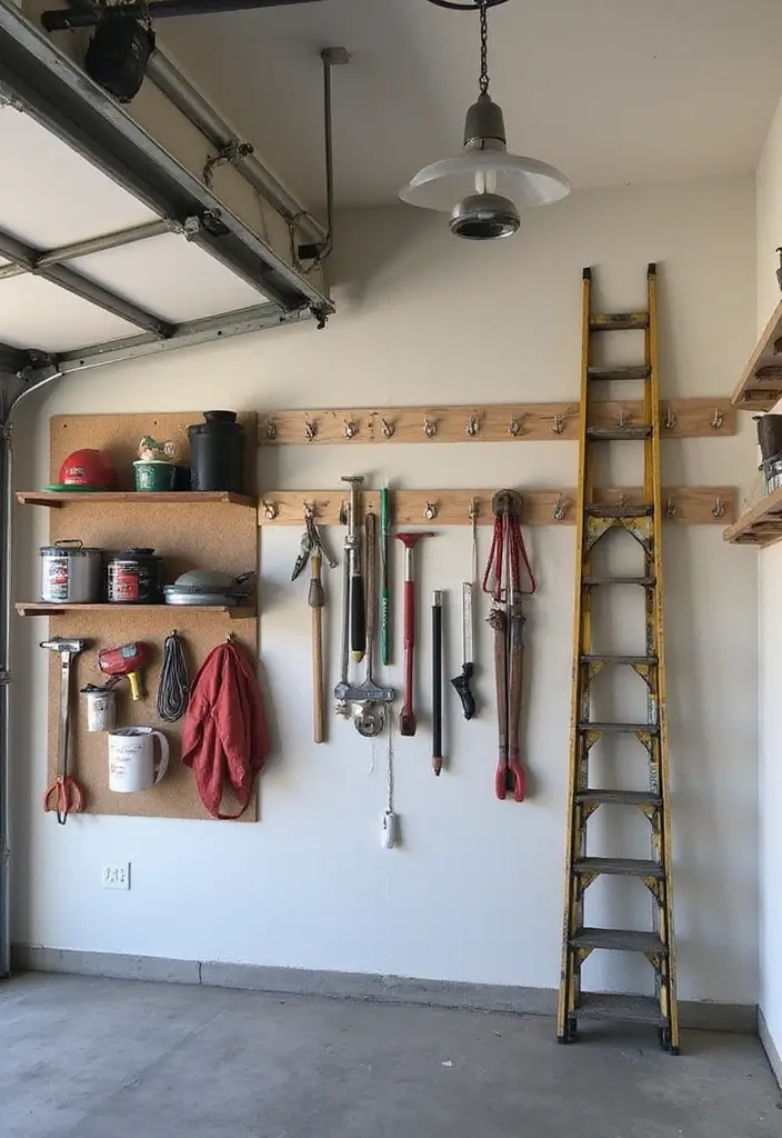 30 Garage Wall Ideas to Organize and Upgrade Your Space - 27. Heavy-Duty Hooks for Large Items