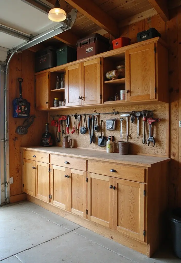 30 Garage Wall Ideas to Organize and Upgrade Your Space - 28. Craftsman-Style Tool Storage