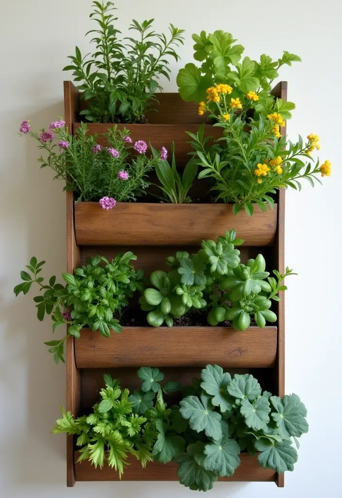 30 Green Wall Ideas for a Fresh and Modern Home - 19. Repurposed Shoe Organizer Garden