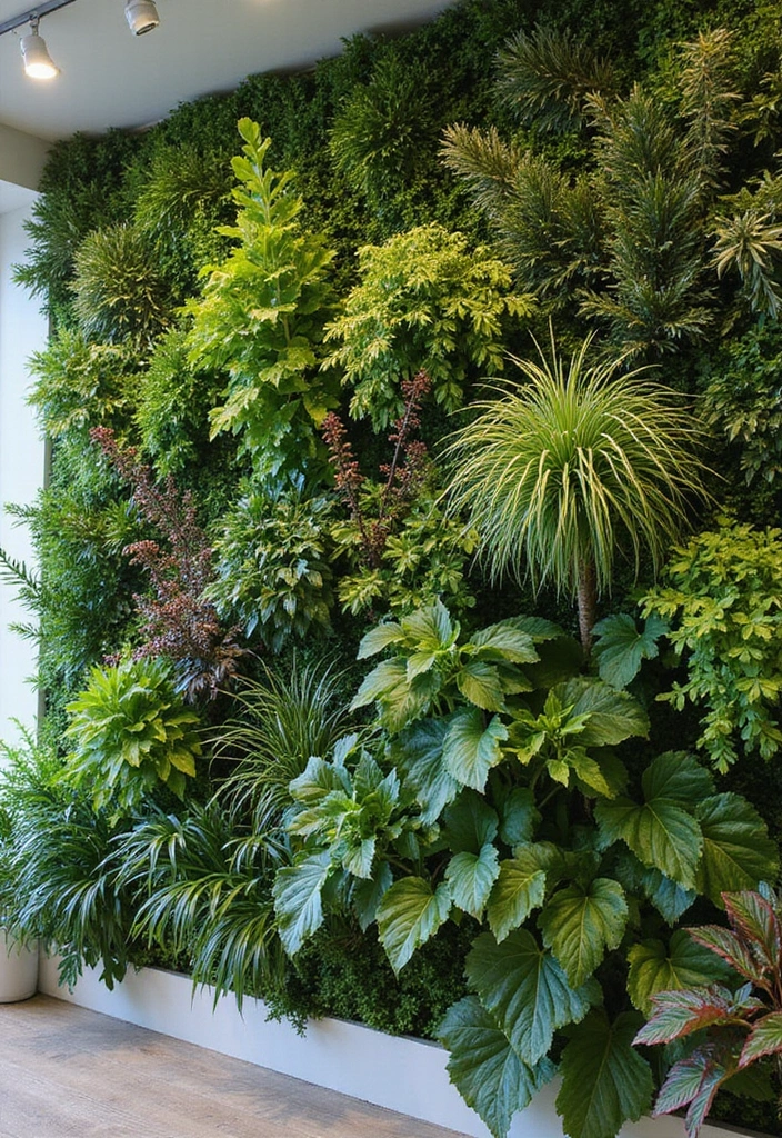 30 Green Wall Ideas for a Fresh and Modern Home - 30. Seasonal Green Wall Switch-Up