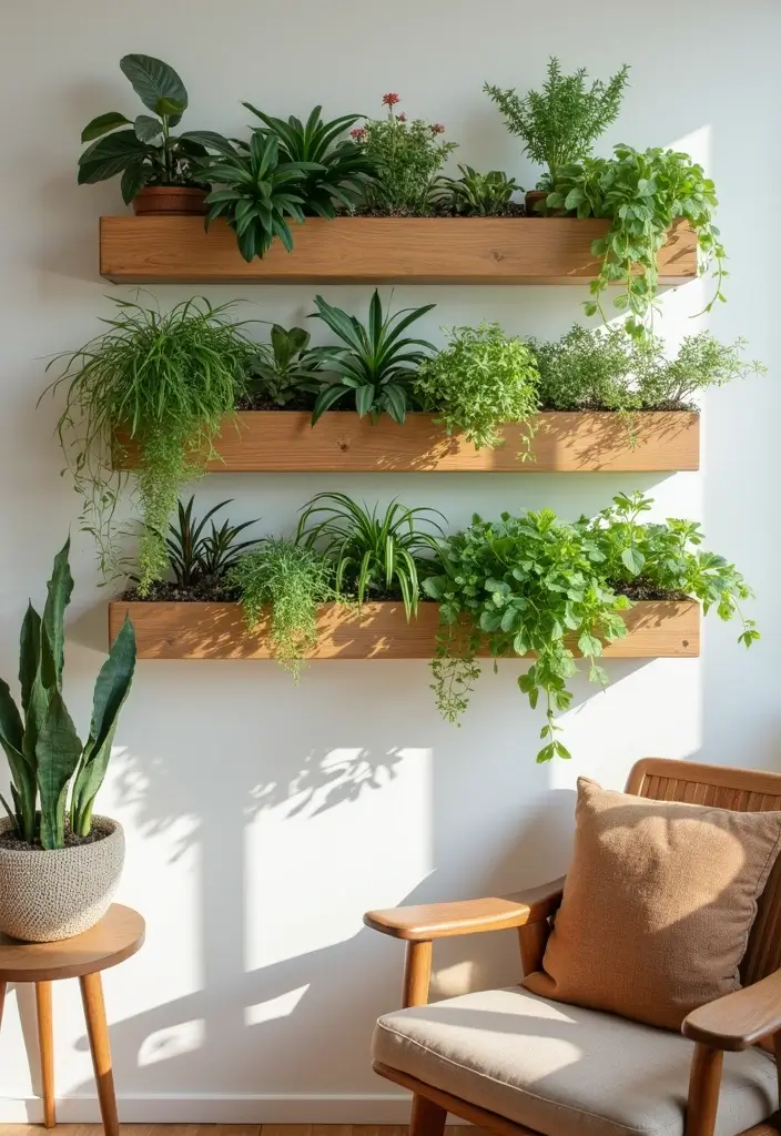 30 Green Wall Ideas for a Fresh and Modern Home - 9. Vertical Garden Boxes