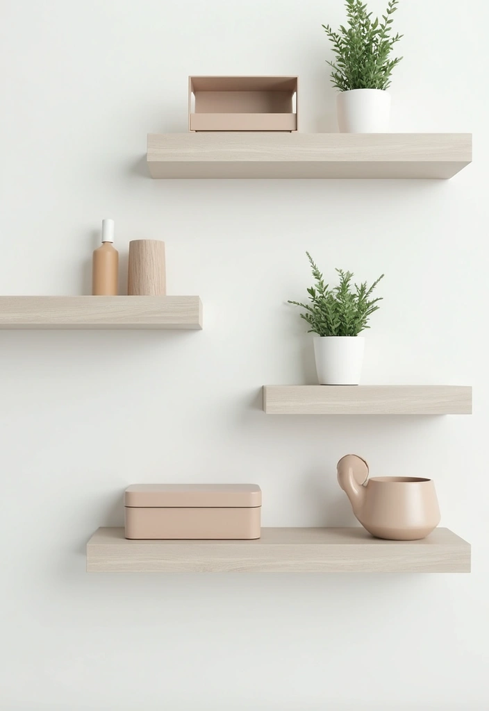 30 Hallway Storage Ideas That Are Both Functional and Chic - 1. Minimalist Floating Shelves