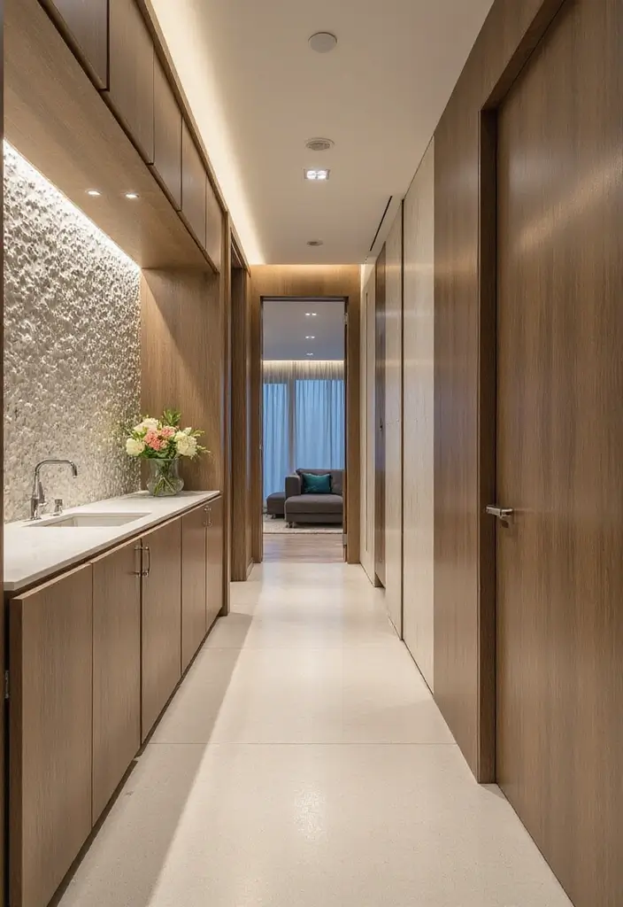 30 Hallway Storage Ideas That Are Both Functional and Chic - 14. Decorative Wall Panels