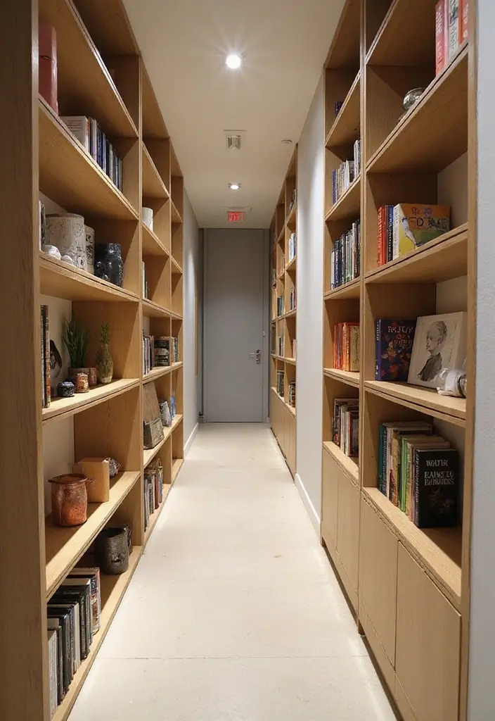 30 Hallway Storage Ideas That Are Both Functional and Chic - 24. Hallway Divider Shelving