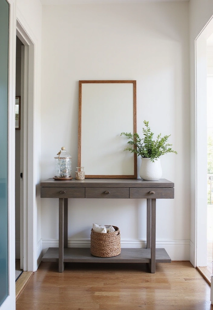 30 Hallway Storage Ideas That Are Both Functional and Chic - 27. Elegant Side Table