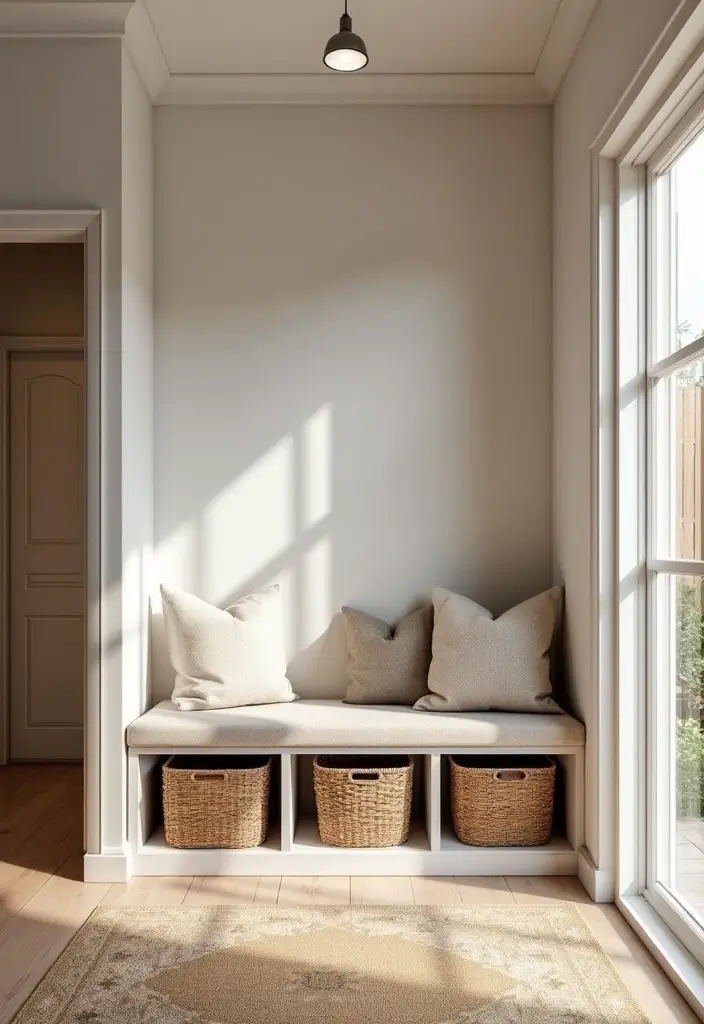 30 Hallway Storage Ideas That Are Both Functional and Chic - 3. Bench with Storage